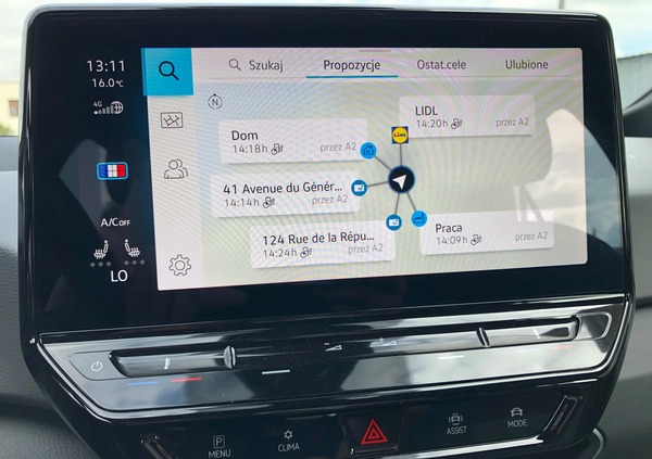 Volkswagen ID.3 cena 95700 przebieg: 54000, rok produkcji 2021 z Rymanów małe 781